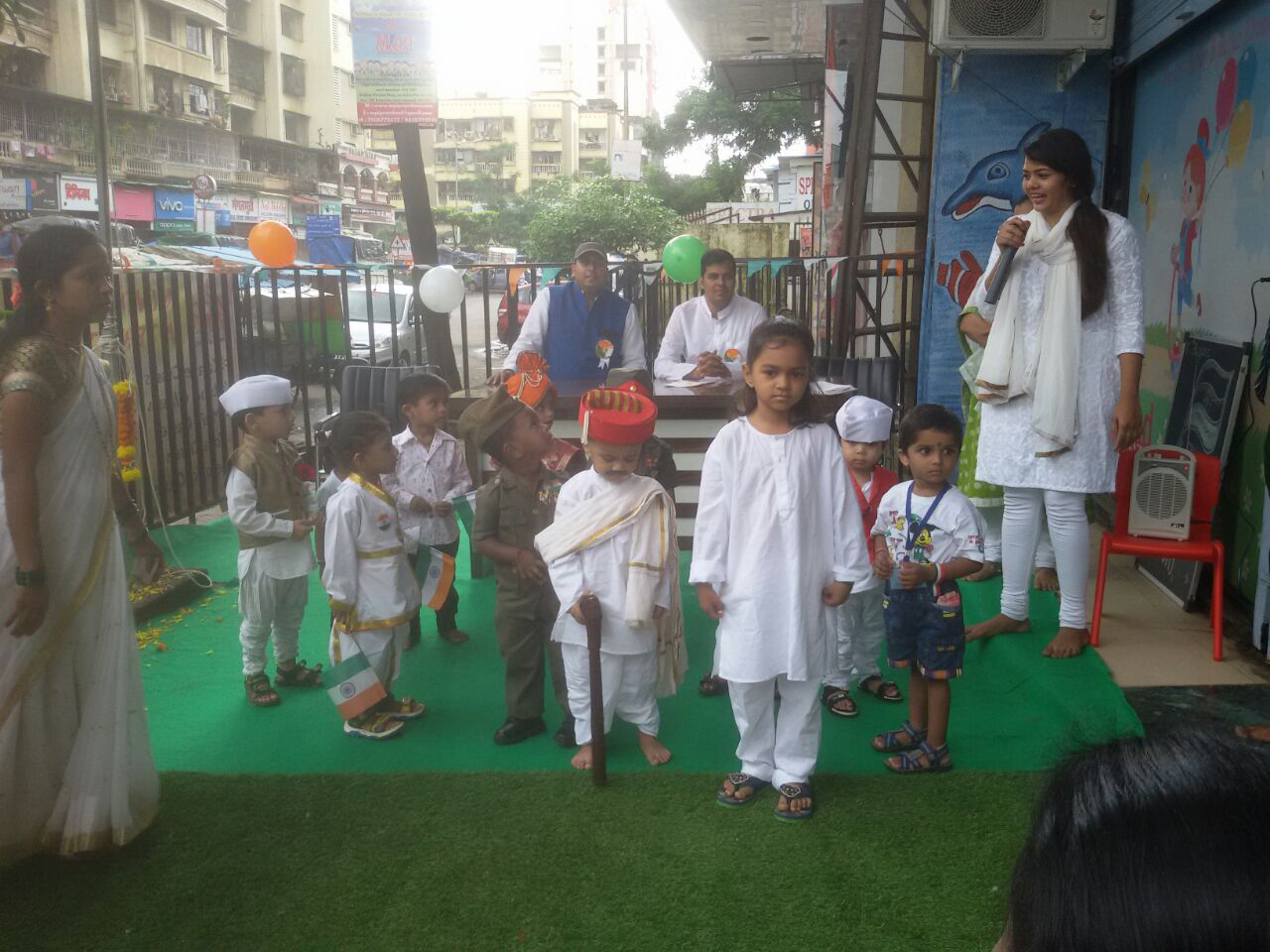 day care in kamothe 15th aug celebration